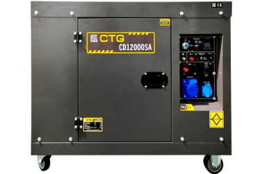 Дизельный генератор CTG CD12000SA в кожухе